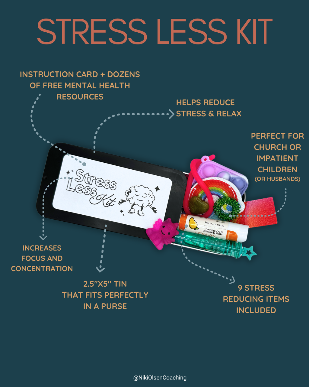Stress Less Tools Stress Less Kit – LDS Mental Health Co.